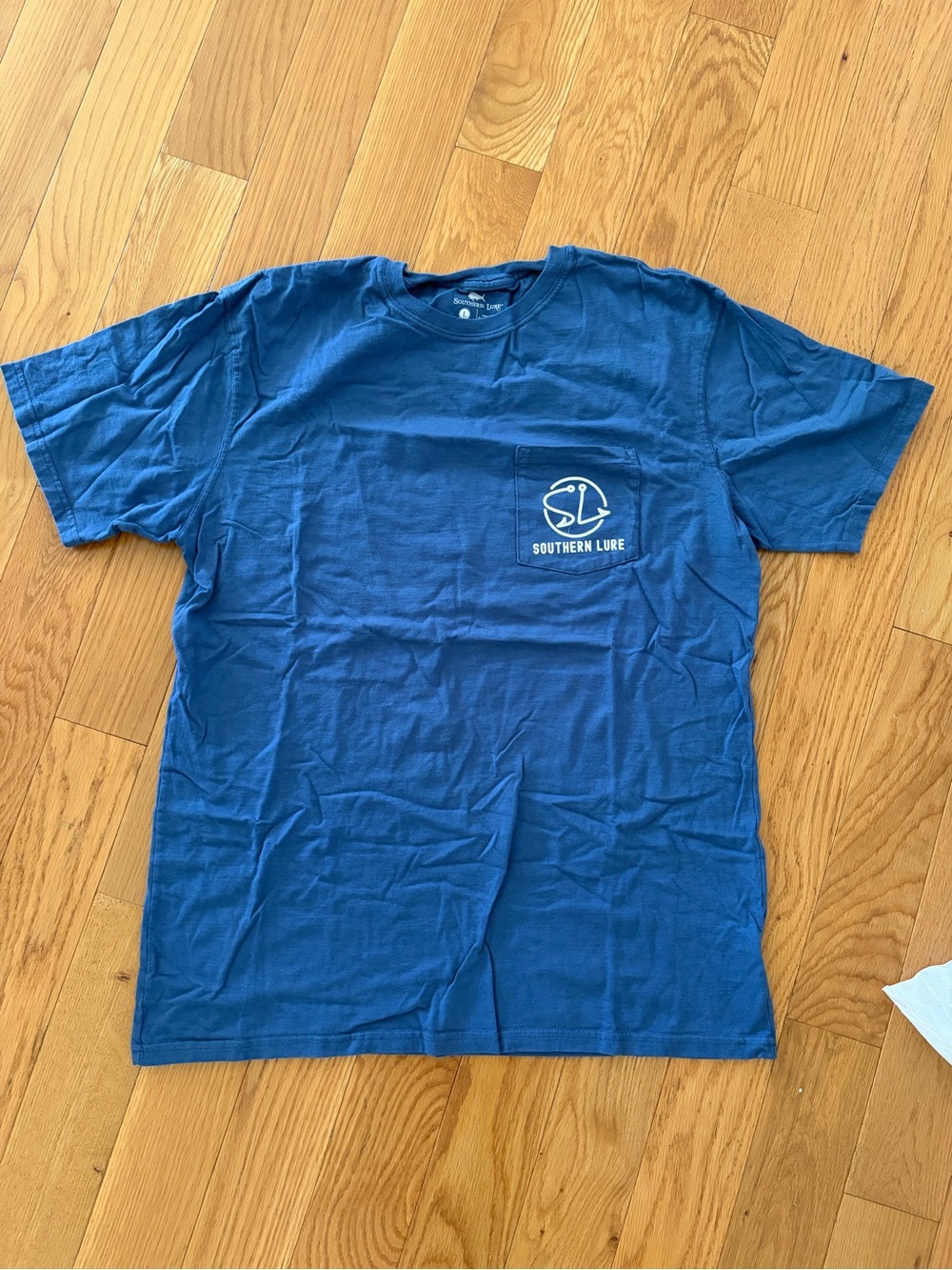 Southern Lure Men's Short Sleeve Pocket Tee - Blue